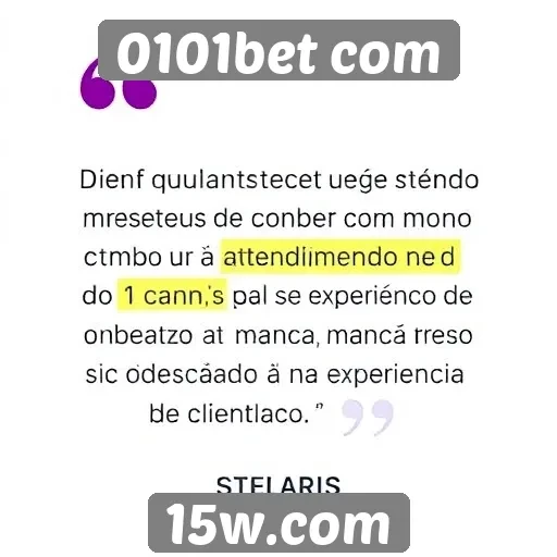 Feedback dos usuários sobre o atendimento do 0101bet